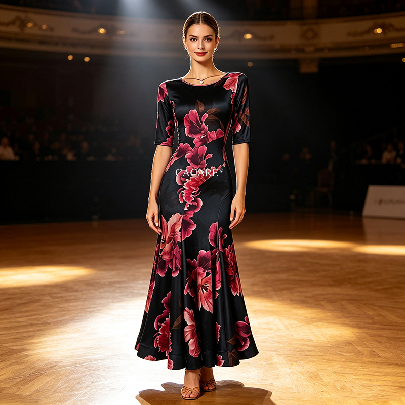 CACARE Ballroom Dress Clothes Dance Competition Dresses Standard Waltz Modern Stage Costume Women Flamenco - Image 3
