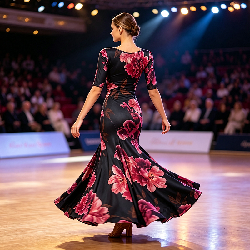 CACARE Ballroom Dress Clothes Dance Competition Dresses Standard Waltz Modern Stage Costume Women Flamenco - Image 2
