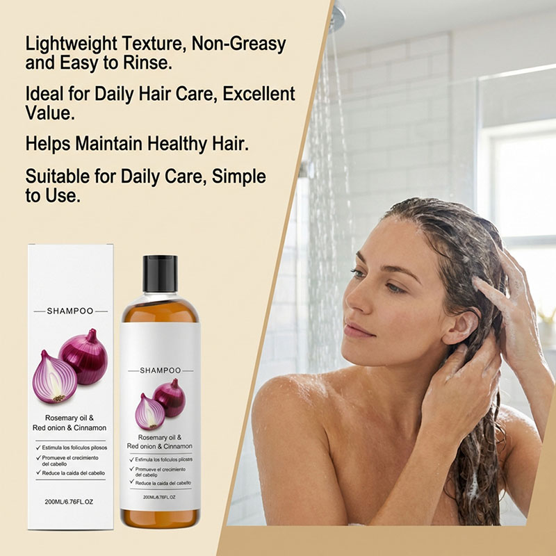 Red Onion Lightweight Fluffy Shampoo Gentle Oil Control Refreshing Hair Wash - Image 7