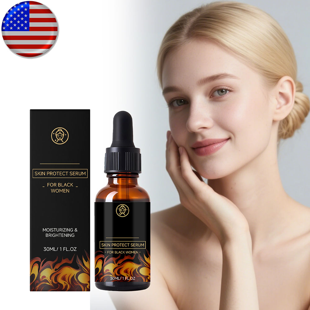 Hydrating brightening facial serum essence, refreshing fast absorbing daily facial care liquid for nourishing moisturizing glowing smooth face skin