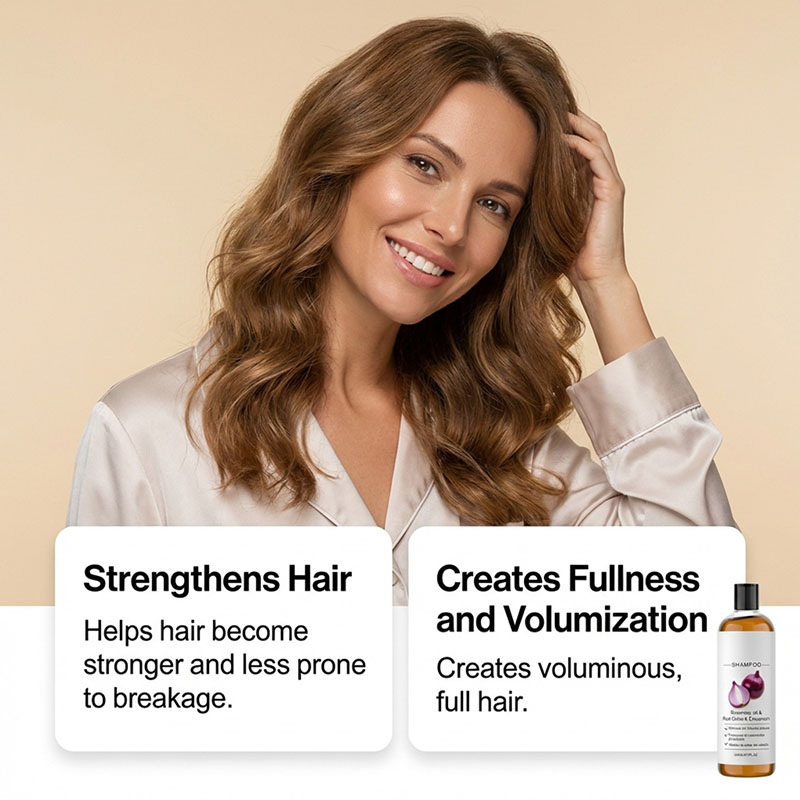 Red Onion Lightweight Fluffy Shampoo Gentle Oil Control Refreshing Hair Wash - Image 2