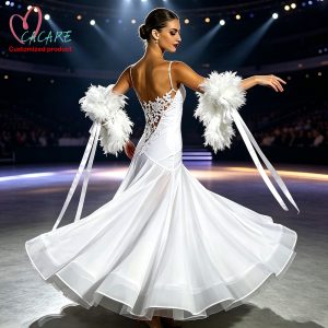 CACARE Luxury Ballroom Dress Clothes Dance Competition Dresses Standard Waltz Modern Stage Costume Women Flamenco Customized Product 1524