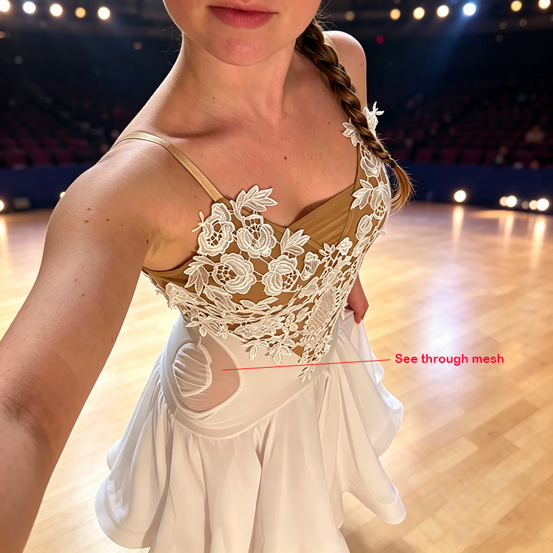 CACARE Luxury Ballroom Dress Clothes Dance Competition Dresses Standard Waltz Modern Stage Costume Women Flamenco Customized Product 1524 - Image 2