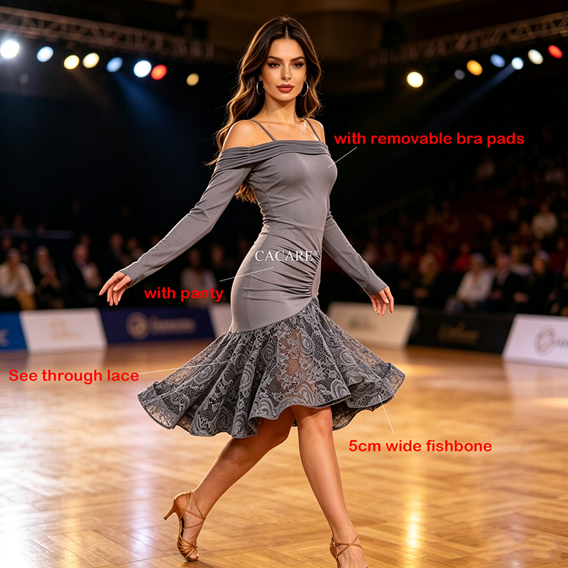 CACARE Latin Dance Dress Clothing Women Latin Dance Competition Dresses Latin American Dropship 0460 - Image 2